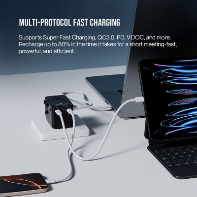 Skyzer SpeedMax 75W Fast Charging Travel Adapter 15