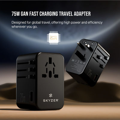 Skyzer SpeedMax 75W Fast Charging Travel Adapter 9