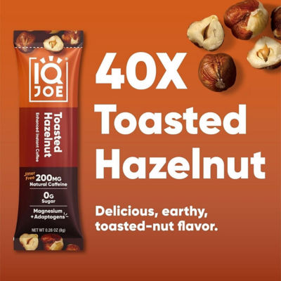 IQBar IQJoe Instant Coffee Packets With Adaptogens - Toasted Hazelnut 40 Sticks 4