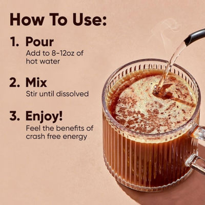 IQBar IQJoe Instant Coffee Packets With Adaptogens - Toasted Hazelnut 40 Sticks 6