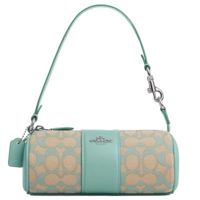 Buy COACH Nolita Barrel Bag In Signature Jacquard Faded Blue CU003 Online in Singapore iShopChangi