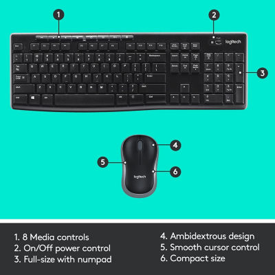 LOGITECH Wireless Combo MK270r - AP 7