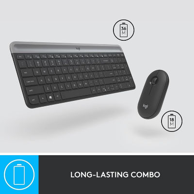 LOGITECH MK470 Wireless Slim Combo - Graphite 3