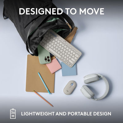 LOGITECH Pebble Keys 2 K380s - Tonal White 3