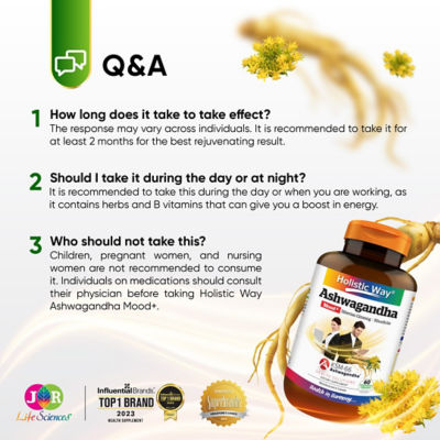 Holistic Way [Bundle of 2] Holistic Way Ashwagandha Mood+ (60s) 10