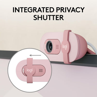 Logitech BRIO 100 Full HD Webcam - ROSE 5