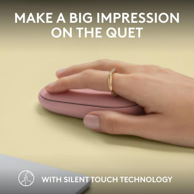 LOGITECH Pebble Mouse 2 M350s - Tonal Rose 4