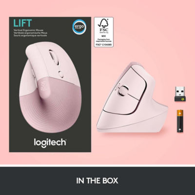 LOGITECH LIFT VERTICAL ERGONOMIC MOUSE - GRAPHITE 4