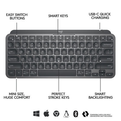 LOGITECH MX Keys Mini - Graphite 6