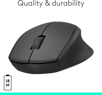 LOGITECH M331 SILENT Wireless Mouse - Black 3