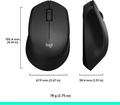 LOGITECH M331 SILENT Wireless Mouse - Black 7
