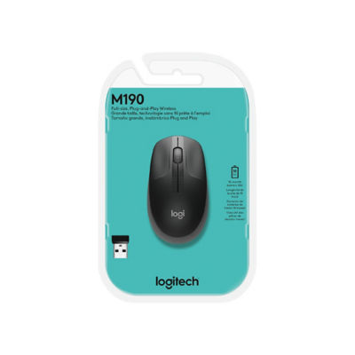 LOGITECH WIRELESS MOUSE M190 - Charcoal 5