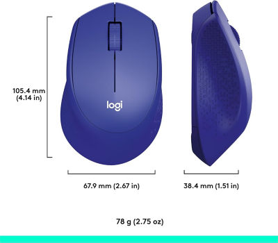 LOGITECH M331 SILENT Wireless Mouse - Blue 5