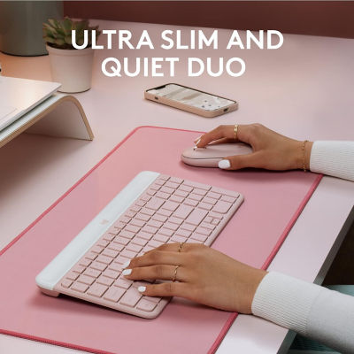 LOGITECH MK470 Wireless Slim Combo - Rose 3