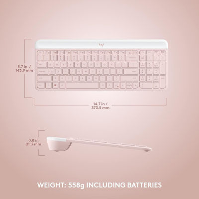 LOGITECH MK470 Wireless Slim Combo - Rose 4