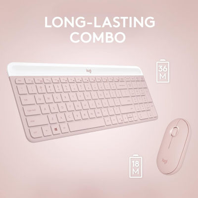 LOGITECH MK470 Wireless Slim Combo - Rose 7