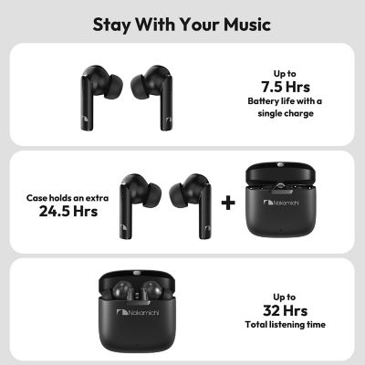 Nakamichi P800 Hybrid ANC True Wireless Earbuds 16