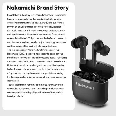 Nakamichi P800 Hybrid ANC True Wireless Earbuds 9