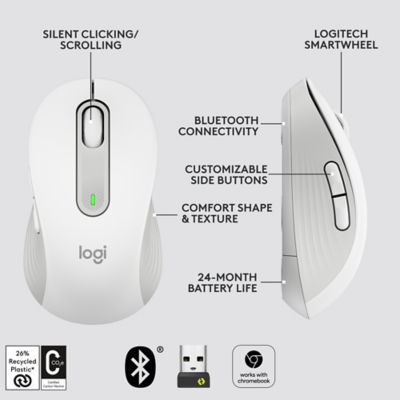 Logitech Signature M650 - Medium - Off White 6