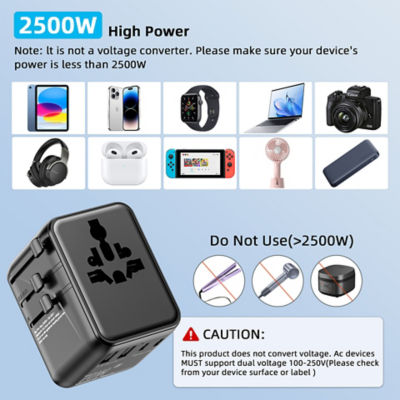  77digi 77digi 70W 3 Type-C + 2 USB All-in One Travel Adapter 1006SDV 4