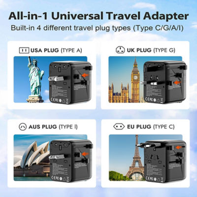  77digi 77digi 70W 3 Type-C + 2 USB All-in One Travel Adapter 1006SDV 6