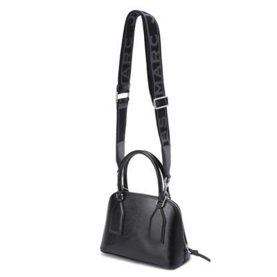 MARC JACOBS Small Leather Dome Satchel Crossbody Bag Black 4S4HSC003H02 3