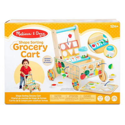 Buy Melissa Doug Wooden Shape Sorting Grocery Cart Online in Singapore iShopChangi