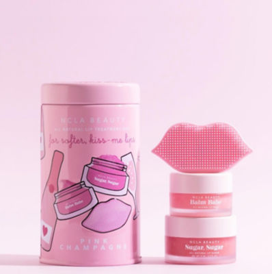 NCLA Beauty Lip Care Duo + Lip Scrubber Pink Champagne 3