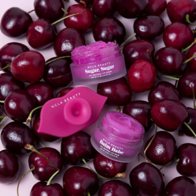 NCLA Beauty Lip Care Duo + Lip Scrubber Black Cherry 3