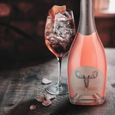 The Loose Moose Italian Prosecco DOC Rosé Sparkling Wine, 750ml 3