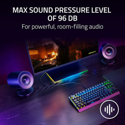 Razer Nommo V2 X - Full-Range 2.0 Pc Gaming Speakers - Eu/Idn/Rus//Ukr/Isr/Egy/Zaf + Uk/My/Sg/Uae/Sau Packaging 4