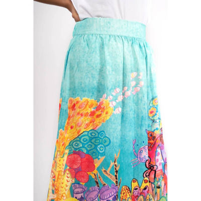 JOURNEY SEA MY WORLD COLLECTION - GATHERED SKIRT 4