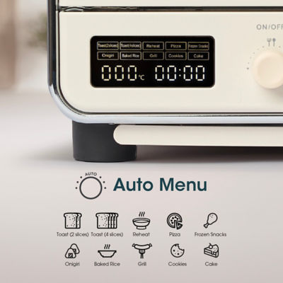 Bolt Toaster KADT17S 17L Multi-Function Cream Oven Toaster 6