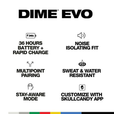 Skullcandy Dime Evo True Wireless In-Ear Earbuds 2