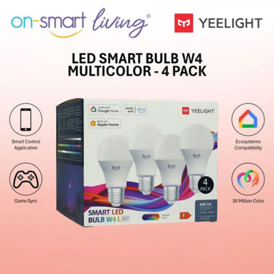 Yeelight [BUNDLE OF 4] Yeelight Smart LED Bulb W4 Multicolor 5