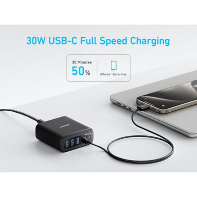 Anker Charger 112W 6 Ports USB C Charger SG 3 Pin USB Charger A2154 4