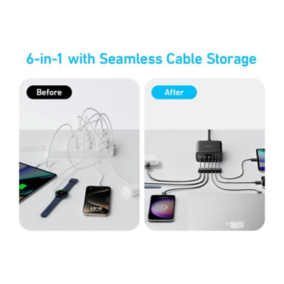Anker Charger 112W 6 Ports USB C Charger SG 3 Pin USB Charger A2154 5