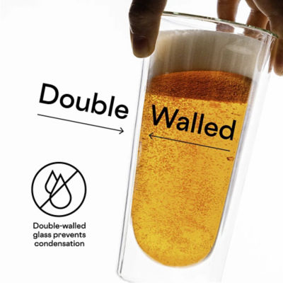 Corkcicle Pint Glass - Clear , 2 Pcs Box Set 4