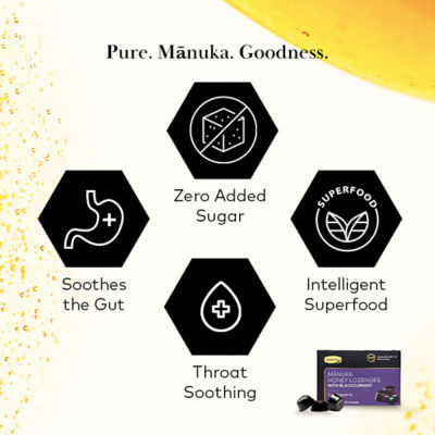 COMVITA [Bundle of 4] Manuka Honey Lozenges with Blackcurrant, 6s 3