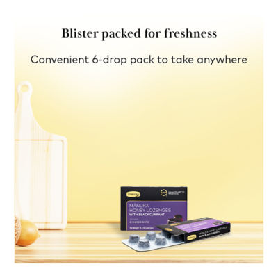 COMVITA [Bundle of 4] Manuka Honey Lozenges with Blackcurrant, 6s 5