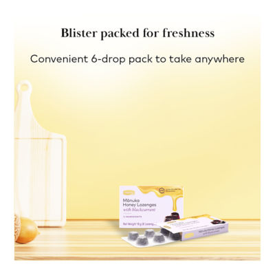 COMVITA [Bundle of 4] Manuka Honey Lozenges with Blackcurrant, 6s 5