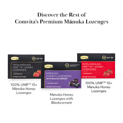 COMVITA [Bundle of 4] Manuka Honey Lozenges with Blackcurrant, 6s 9