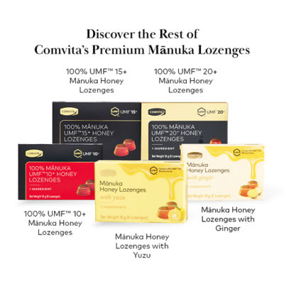 COMVITA [Bundle of 4] Manuka Honey Lozenges with Blackcurrant, 6s 9