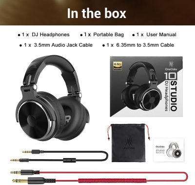 OneOdio Pro 10 Wired Over Ear Headphones 7