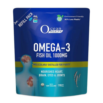 OCEAN HEALTH Omega-3鱼油 1000毫克补充装 190粒 1