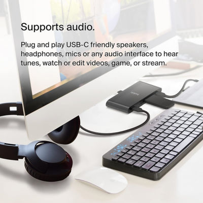 Belkin Usb-C 4-Port Hub W Power Pass-Thru 100W 5