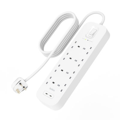 Belkin 8 Outlets Surge Protector W 2 X Usb-C Port 3