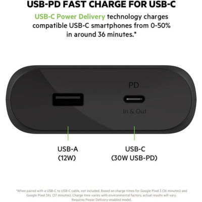 Belkin Boost Up Charge USB-C 移动电源 20K 蓝色 3