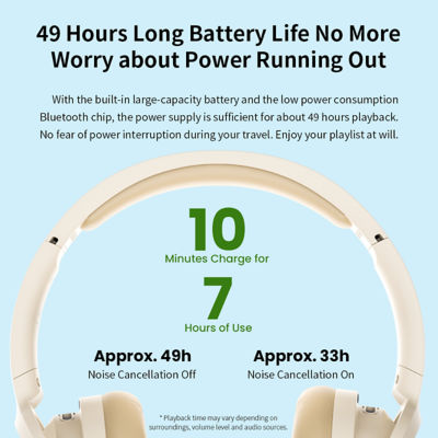 Edifier W820Nb Plus Active Noise Cancellation Hi Res Wireless Headphone Ivory 7