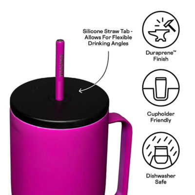 Corkcicle 30oz Cold Cup XL - Berry Punch , Insulated Tumbler With Straw & Handle 2